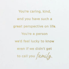 We're Lucky to Call You Family Birthday Card for Daughter-in-Law