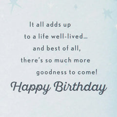 A Life Well-Lived Candles 75th Birthday Card