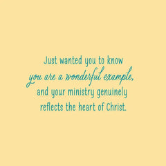 You Reflect the Heart of Christ Religious Clergy Appreciation Card