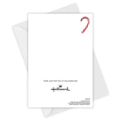 Candy Cane Heart Custom Holiday Card