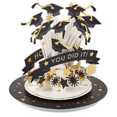 You Did It Musical 3D Pop-Up Graduation Card With Motion
