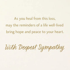 A Life Well-Lived Sympathy Card