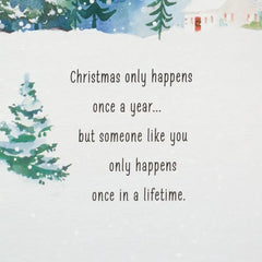 Once in a Lifetime Love Romantic Christmas Card