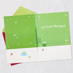 Caroling Cat Funny Musical Christmas Card