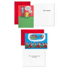 Merry Mischief Funny Assorted Christmas Cards, Pack of 24