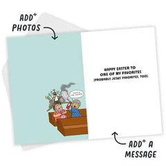 Fancy Easter Hat Funny Custom Easter Card