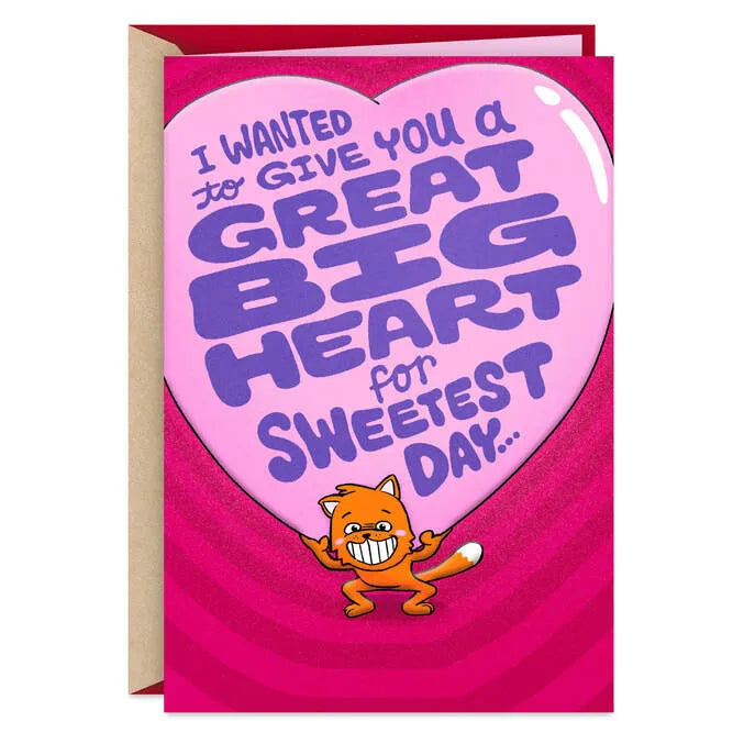 Great Big Heart Funny Sweetest Day Card