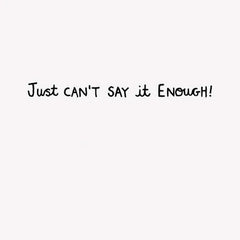 Just Can't Say It Enough Dogs and Cats Funny Thank You Card