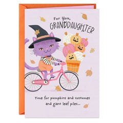 Sweet as Your Smile Halloween Card for Granddaughter