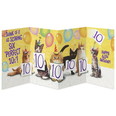 Six Perfect 10s Funny 60th Birthday Card