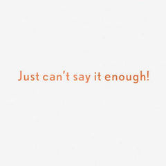 Can't Say Thanks Enough Cats and Dogs Gift Card Greeting Thank-You Card