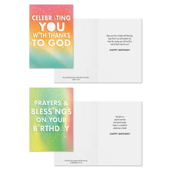 Celebrating You Assorted Religious Birthday Cards, Box of 12