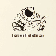 Peanuts® Charlie Brown and Snoopy Sending Hugs Get Well Card