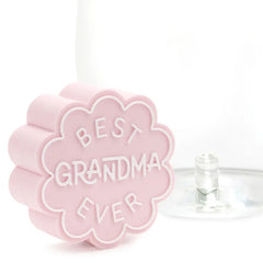 Charmers Best Grandma Ever Pink Silicone Charm