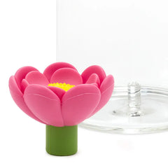 Charmers Pink Flower Silicone Charm
