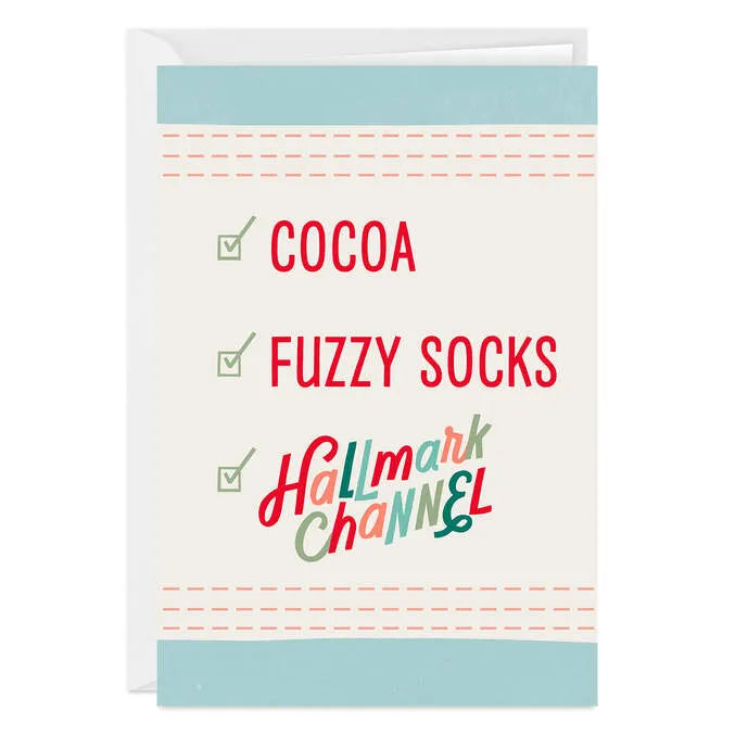 Hallmark Channel Checklist Custom Holiday Card