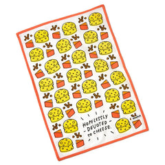 Hopelessly Devoted to Cheese Funny Tea Towel, 18x26