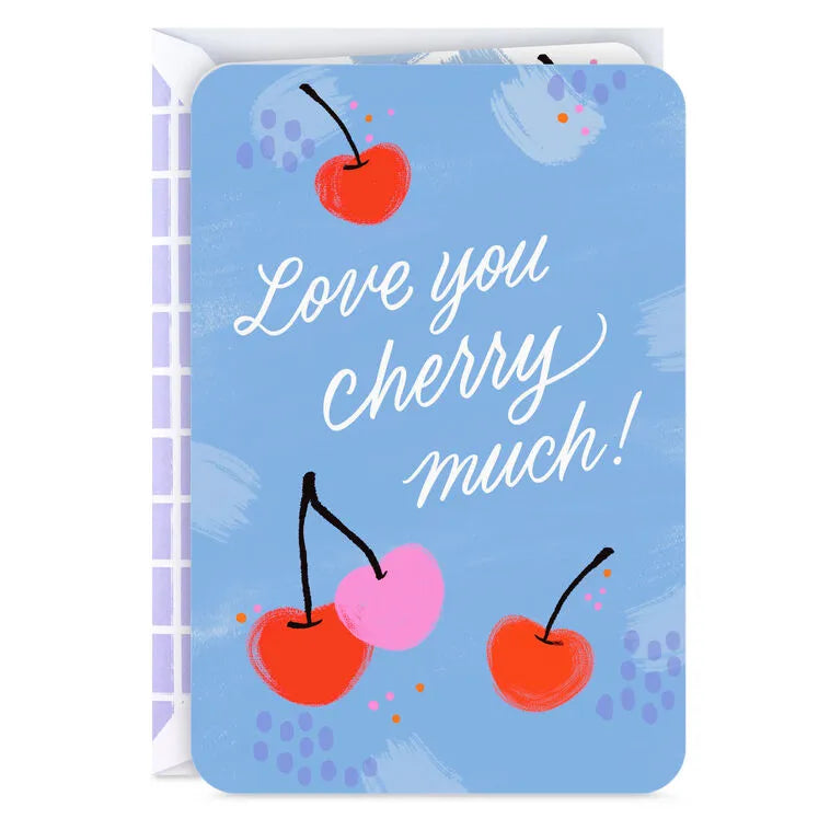 Love You Cherry Much Blank Card
