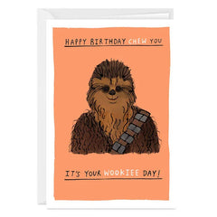 Star Wars™ Chewbacca™ Your Wookiee Day Custom Birthday Card