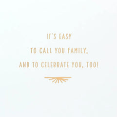Easy to Call You Family Birthday Card for Son-in-Law