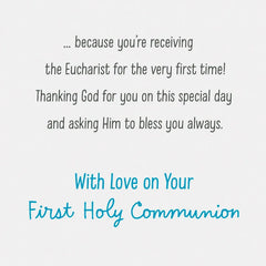 A Special Celebration Religious First Communion Card