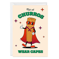 Churro Super Hero Custom Thank You Card