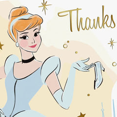Disney Cinderella and Slipper Blank Thank You Notes, Pack of 10