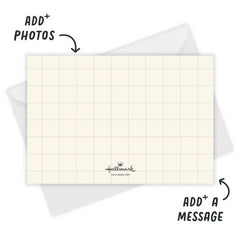 Classic Lettering on Red Flat Christmas Photo Card