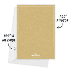 Classic Scrollwork Flat Holiday Photo Card