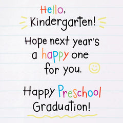Classroom Characters Preschool Graduation Card for Kid