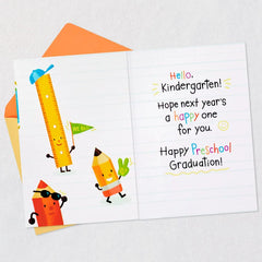 Classroom Characters Preschool Graduation Card for Kid