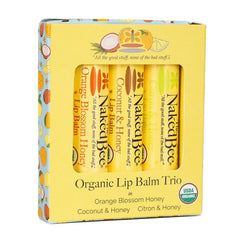The Naked Bee Organic Lip Balm Trio