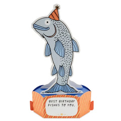 Best Birthday Fishes Funny 3D Pop-Up Birthday Card