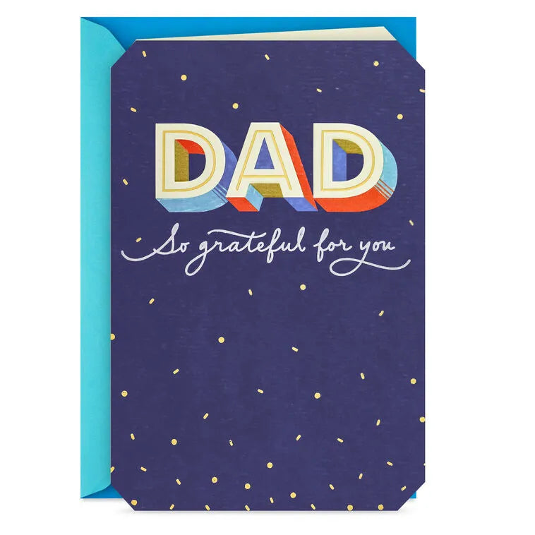 So Grateful for You Birthday Card for Dad