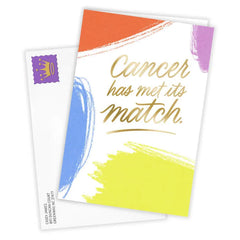Cancer Met Its Match Custom Encouragement Card