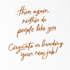 Congrats to You New Job Card