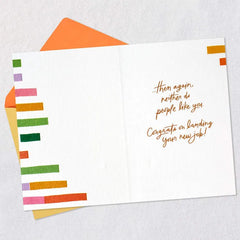 Congrats to You New Job Card