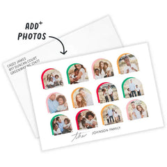Bright Peeks Flat Holiday Photo Card