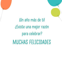 Another Year of Wonderful You Spanish-Language Birthday Card