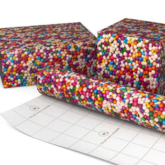 Rainbow Sprinkles Tall Wrapping Paper Roll, 35 sq. ft.