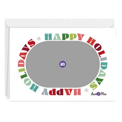 Colorful Block Letters Custom Holiday Card