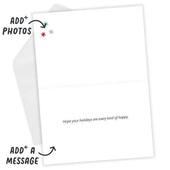 Colorful Block Letters Custom Holiday Card