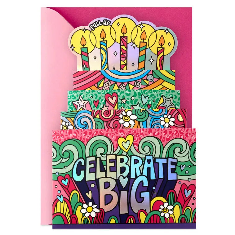 Celebrate Big Pop-Up Musical Birthday Card for Kids