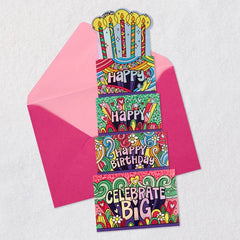 Celebrate Big Pop-Up Musical Birthday Card for Kids