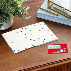 4.6" Celebrate Color Block Gift Card Holder Box