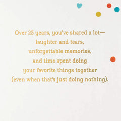 This Amazing Life You've Made 25th Anniversary Card for Couple