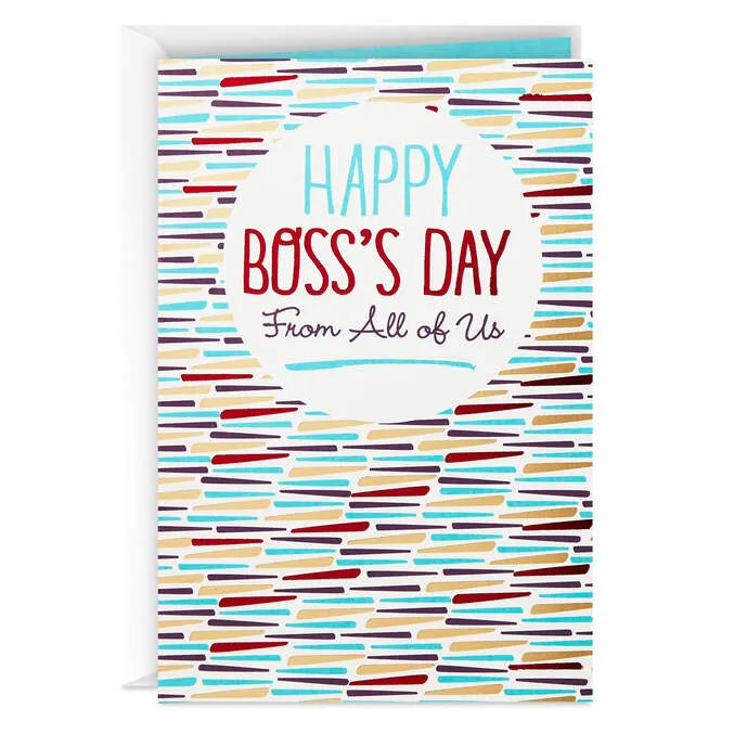 It's Great to Work With You Boss's Day Card From All