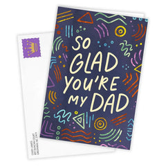 Glad You're My Dad Custom Father's Day Card