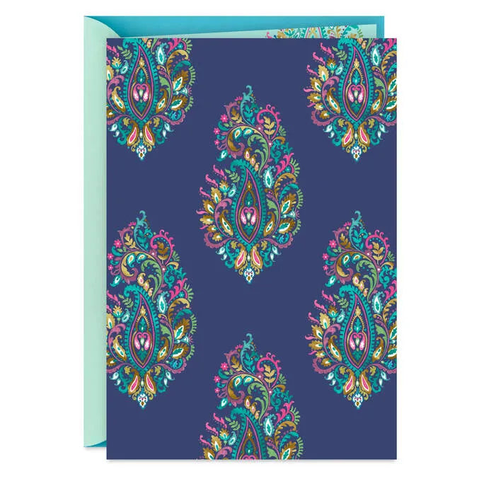 Elegant Paisley Pattern Blank Card