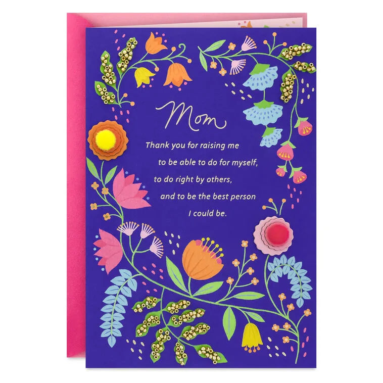 Thank You for Raising Me Birthday Card for Mom